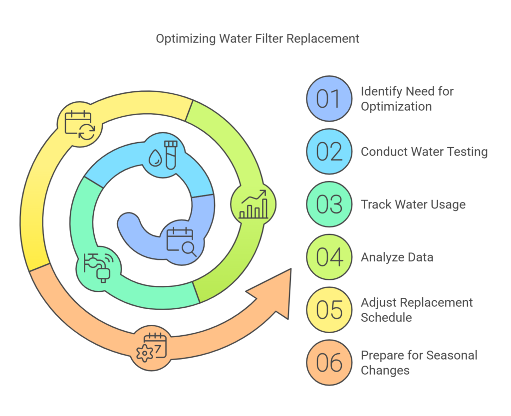 customising water filter replacement schedule